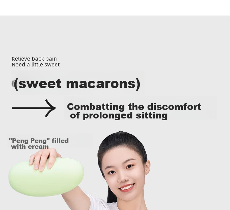 JAGO Cushion, Office Seat Pad, Butt Pad, Car Lumbar Support, Chair Backrest, Waist Pillow, Car Seat Cushion, Lumbar Support 4