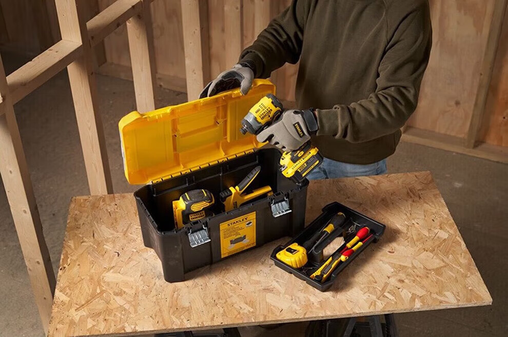 STANLEY Multi-Function Toolbox Plastic Hardware Tool Storage Box 16-Inch Tool Case STST75785-1-23 4
