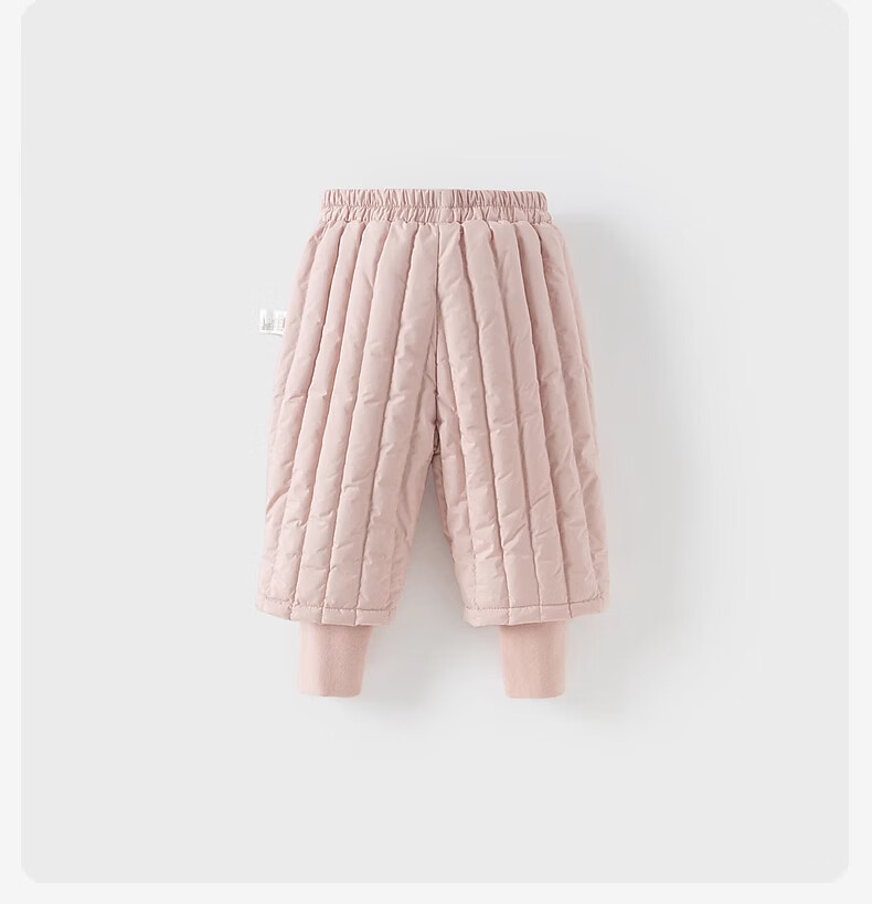 DAVE & BELLA Antibacterial Fleece Children's Down Pants Winter Waterproof Breathable Jogger Trousers for Boys and Girls 3