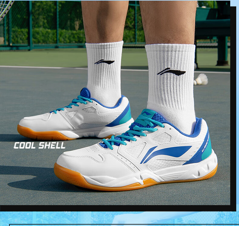 Li-Ning Badminton Shoes, Unisex Lightning Hero Professional Competition Training Sports Shoes, Non-Slip Wear-Resistant Invincible Foot Feel 21