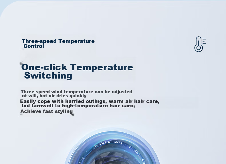 AUX Hair Dryer for Home Use, 1800W High Power, Strong Airflow, Quick-Drying, Hot And Cold Air Adjustable, Negative Ion Hair Protection, Constant Temperature, Gentle on Hair, Quiet Electric Hair Dryer, Blue Color 15
