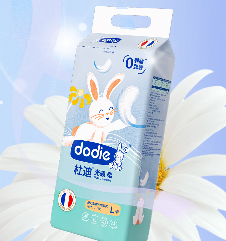 Dodie [Trial Pack of 4] Light-Sensitive Soft Baby Diapers, Newborn Disposable Diapers, Size S, Unisex for Boys And Girls 3