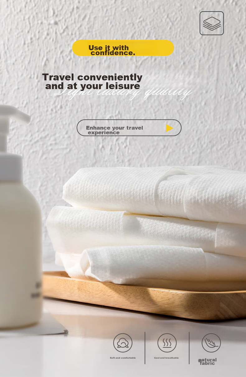 JOYTOUR Disposable Bathrobe Cotton Washless Pajamas Unisex Travel Hotel Sauna Steam Bath Essential for Men And Wome 1