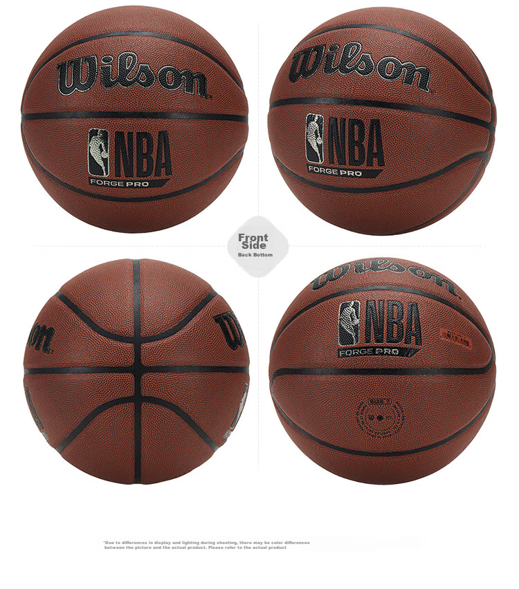Wilson NBA FORGE PRO Indoor/outdoor Adult Basketball, Size 7 10
