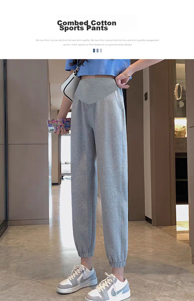 JOYNCLEON Maternity Pants Spring Autumn Outdoor Petite Sports Casual Jogger Sweatpants Maternity Gray XL Jyk80749 15