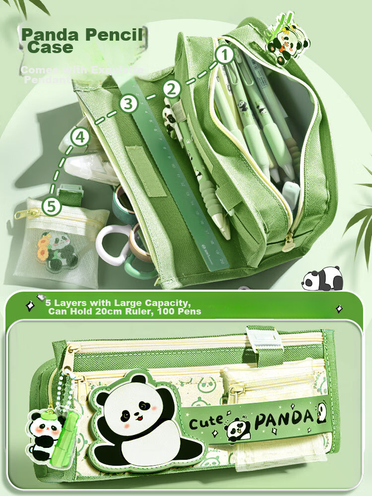 Shuxing Panda Stationery Set, Back-To Gift Pack, Graduation Present, Teacher Gift, Birthday Present for Boys And Girls, Complete Children's Gift Collection, Elementary School Student Children's Day Gift 3