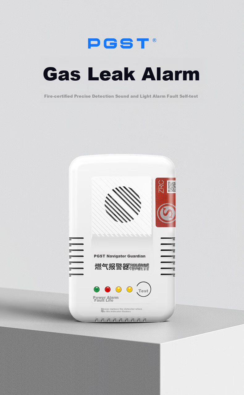 PGST Gas Alarm, Natural Gas Detector, Coal Gas Leak Alarm, Household Kitchen Natural Gas Detector, R03 2