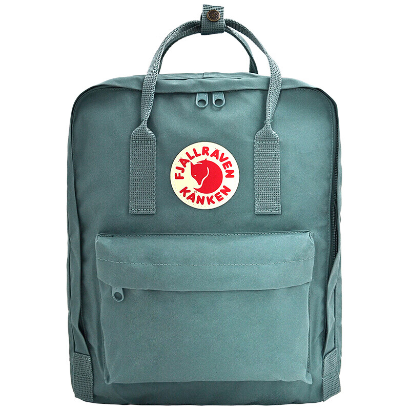 FJALLRAVEN Backpack, Large Capacity Schoolbag, Daily Commute, 23510-664, Frost Green, 16L