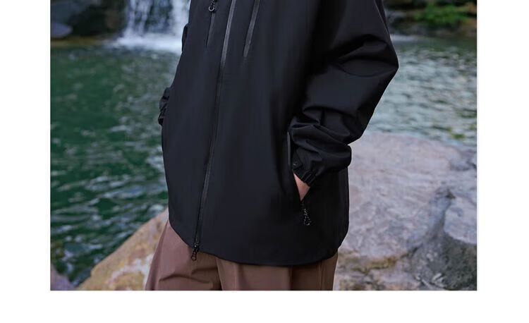 CAMEL Women's Clothing [Panda Series], Single-Layer Unisex Windbreaker, New Spring Style for Men And Women, Waterproof And Windproof Hard Shell Jacket 18