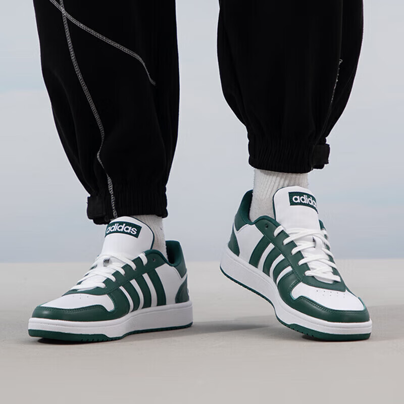 Adidas Men's And Women's Sneakers, Low-Top Wear-Resistant Versatile White Casual Shoes Skateboard Shoes Green/white, Size 37