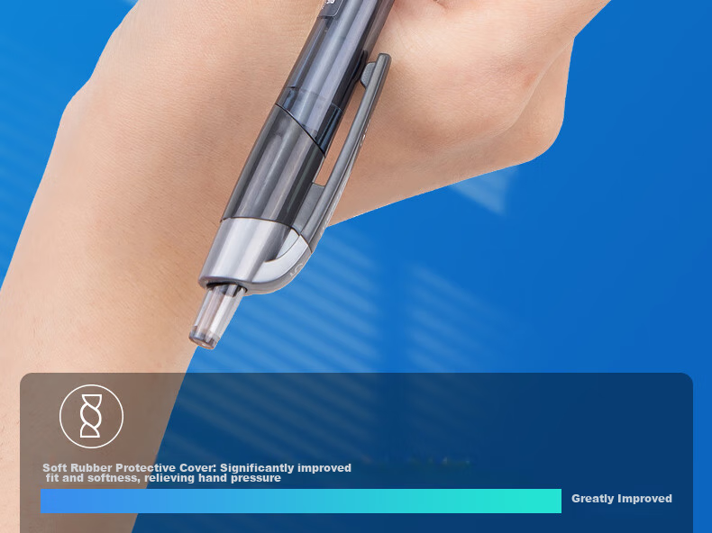 Deli Premium Smooth S08 Retractable Office Gel Pen, 0.5mm Bullet Tip, 12 Pens/box, 9 Black 2 Red 1 Blue, 33698 Gaokao Exam 13