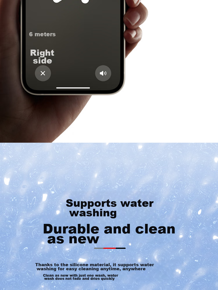 ESCASE Airtag2 Protective Case, Apple Anti-Loss Device Keychain, Silicone Ultra-Thin, Anti-Slip And Shockproof Hook Ring KPLE02 Black 12