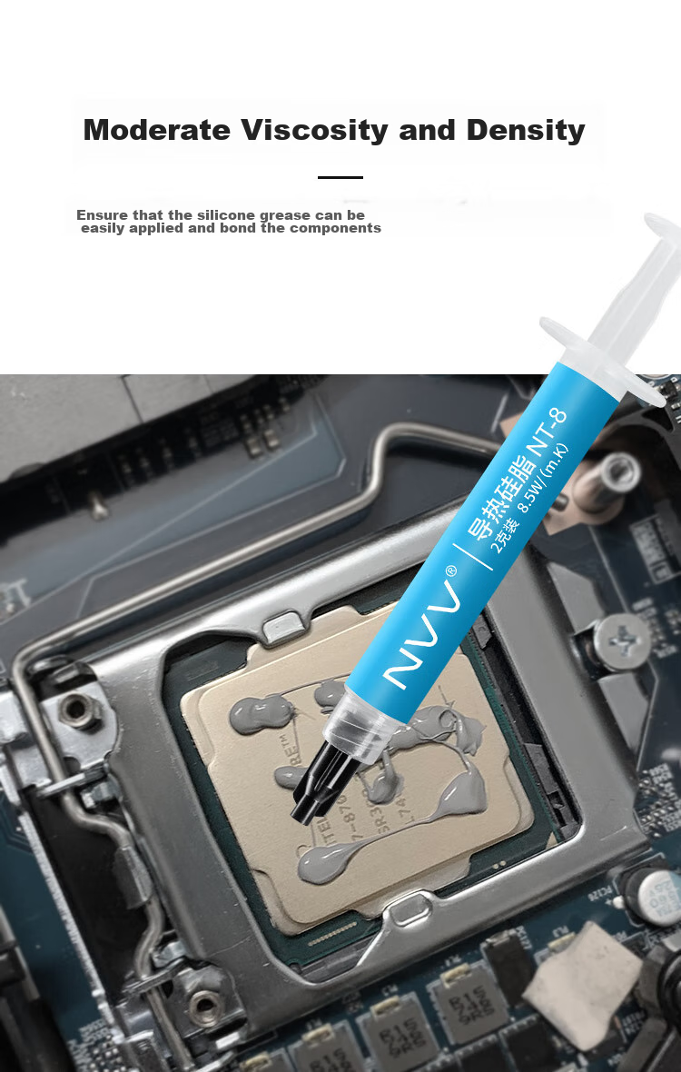 NVV Thermal Paste for CPU Cooling, Heat Conductive Silicone Gel for Phone Repair, Graphics Card And Laptop Cooling Paste, 2g Package with Thermal Conductivity of 16.8 (W/m·K) 6