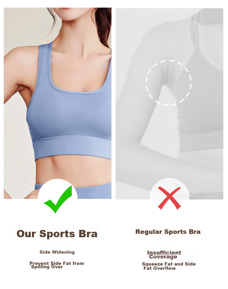 MINISO High-Intensity Sports Bra for Women, Running Anti-Shock Anti-Sagging Side Support Yoga Pilates Training Beautiful Back Bra 17