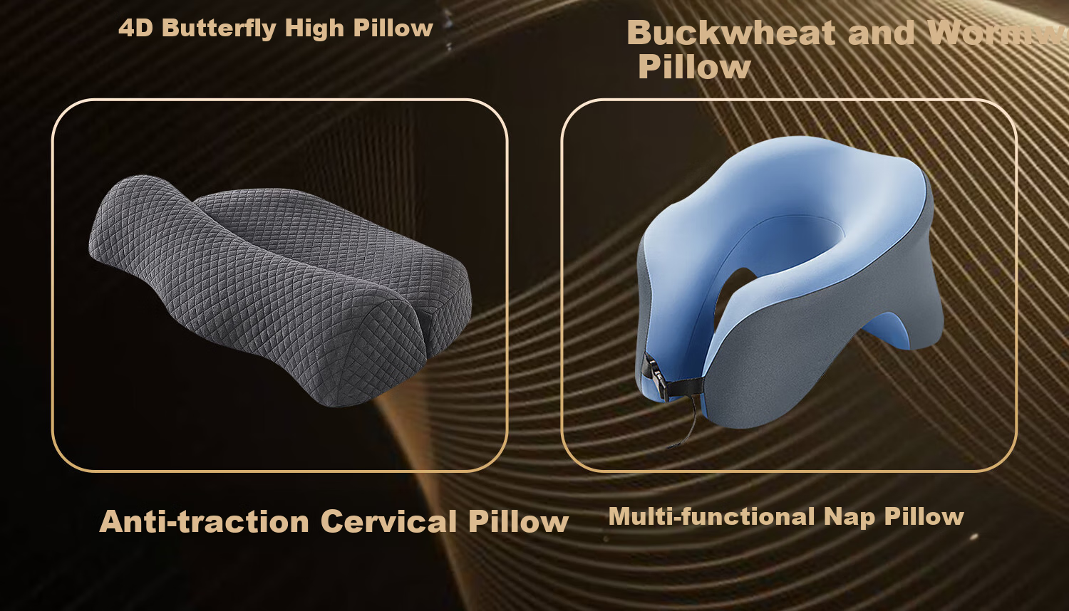 Zhunhang Cervical Pillow for Cervical Spondylosis, Neck Support Pillow, Buckwheat And Mugwort Pillow, Firm Sleeping Pillow for Adults, Round Pillow for Sleeping 5