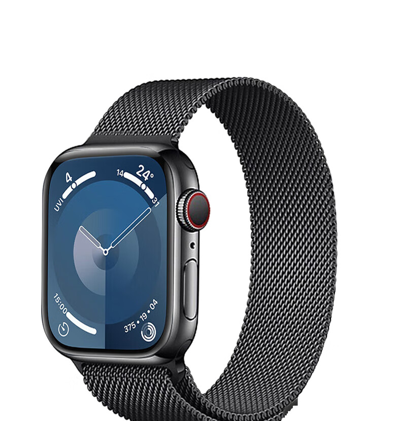 ESCASE Compatible Apple Watch Band, IWatch SE3 Milanese Magnetic Buckle Strap, Supports Apple Watch 11/SE2/9/8, 41/40/38mm, Silver 14