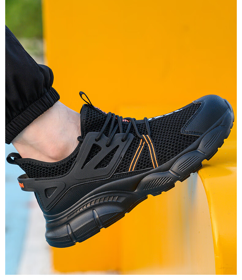 Jiuzhou Wolf Warrior Summer Lightweight Breathable Anti-Smash and Anti-Puncture Safety Shoes 988 Insulated 6kV Camel Mesh Size 40 9