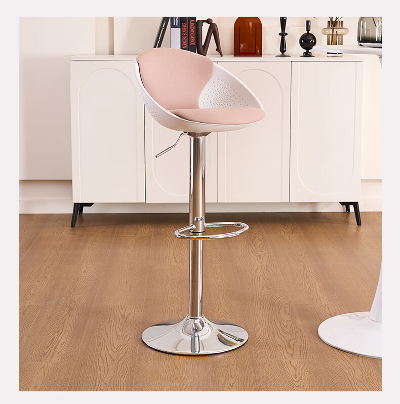 BECAUSES Bar Stool Adjustable Height Chair High Stool Swivel Chair Home Cashier Counter Chair Negotiation Chair 0181 Peacock Blue 17