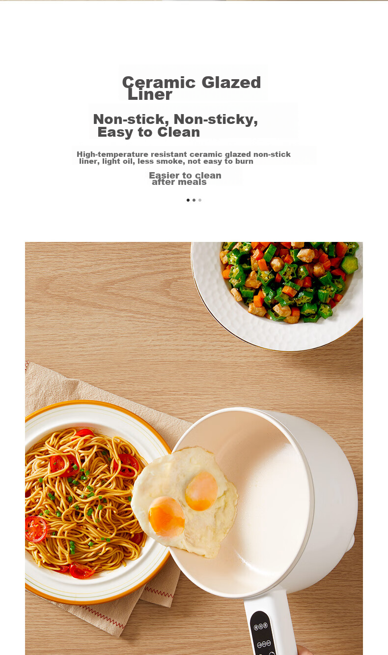 Xiaobeixiong Xiaobeixiong Baby Food Cooker Multi-Functional Electric Cooking Pot for Steaming, Boiling, Hot Pot, Noodles, Frying, Cooking Porridge And Baby Food Preparation Machine 12