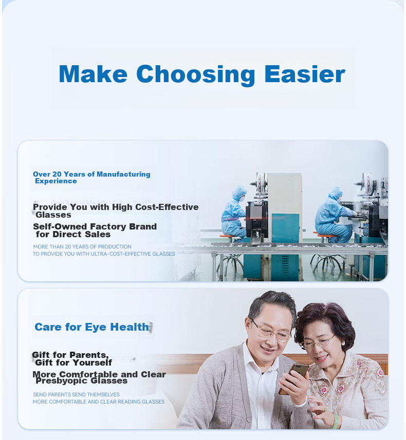 Wujiang Blue Light Blocking Reading Glasses for Men And Women, Imported High-Definition Presbyopic Glasses, 200 Degrees 3