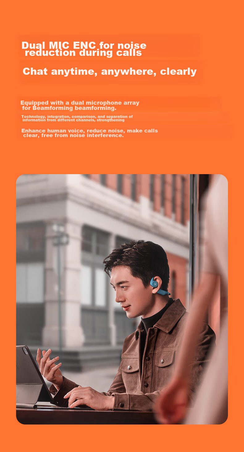 EDIFIER Comfo Run Open-Style Bluetooth Headphones, Bone Conduction Upgraded to Air Conduction, Sports Earphones, Wireless Earphones, for Running And Cycling, Beach White 8