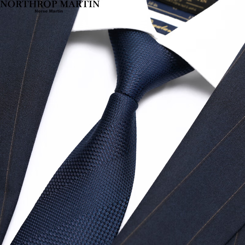 NORTHROP MARTIN High-End Silk Tie, Pre-Tied Business Suit Lazy Zipper, Easy-To Wedding Gift Box