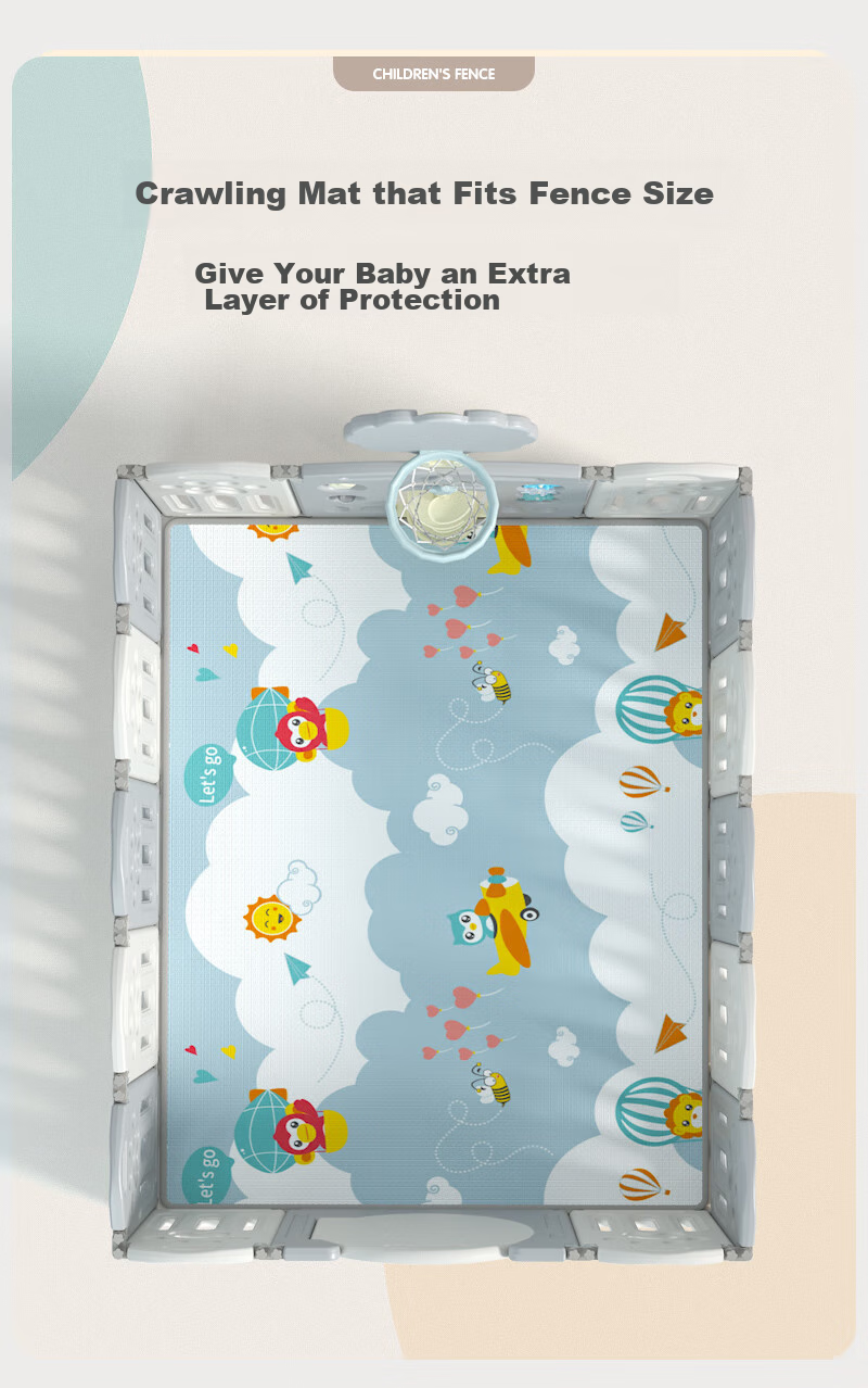 Zhihui Baby Play Mat, Indoor Floor Playpen, Crawling Mat, Play Toys, Children's Game Fence, All-In Protective Barrier 12