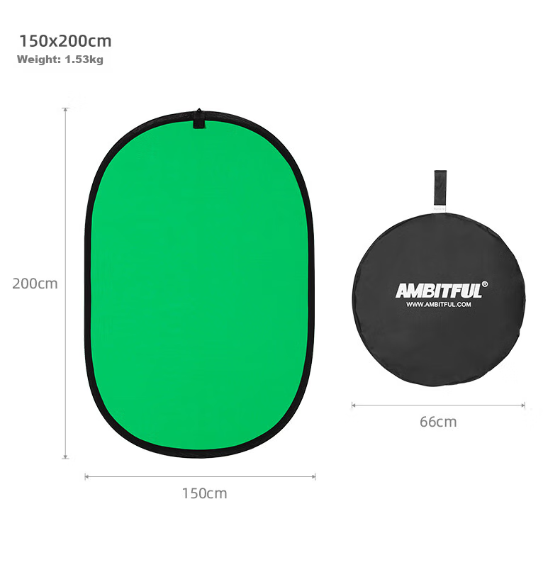 AMBITFUL Black And White Reflective Board, 150*200cm Soft Light Panel, Foldable Photography Diffusion Board for Outdoor Portrait Shooting, Portable Lighting Equipment, Collapsible Camera And Photography Fill Light Board 10
