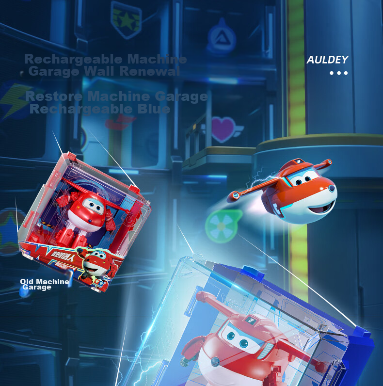 AULDEY Super Wings 19 Ledi New Character Xiao Ai Transforming Robot Backpack Children's Day Gift 11