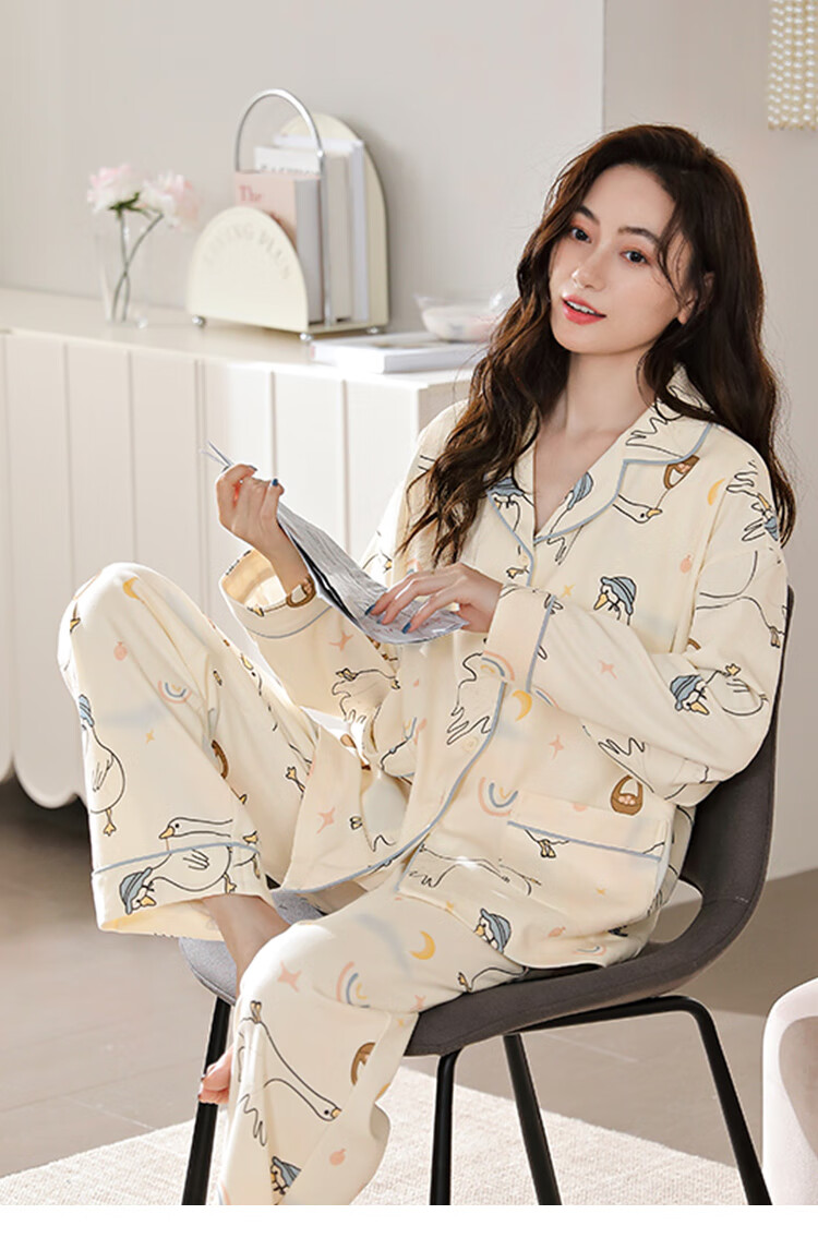 JOYNCLEON Maternity Wear Spring And Summer Nursing Pajamas, Postpartum Sleepwear, Loungewear, Soft And Comfortable, XL Jyz171065 11