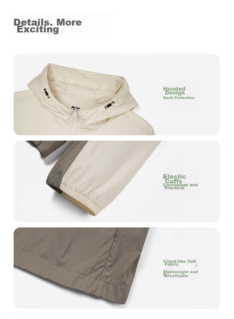 TECTOP Sun Protection Clothing, Summer UV-Resistant Couple Style, Outdoor Travel Top, 2422153FS New Khaki XL 11