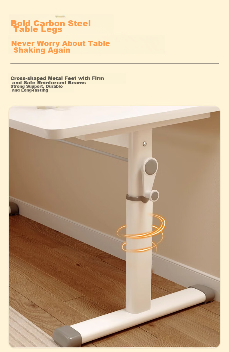 Quanpinwu Adjustable Height Desk, Study Table, Computer Desk, Home Standing Workstation, Manual Lifting Desk 10