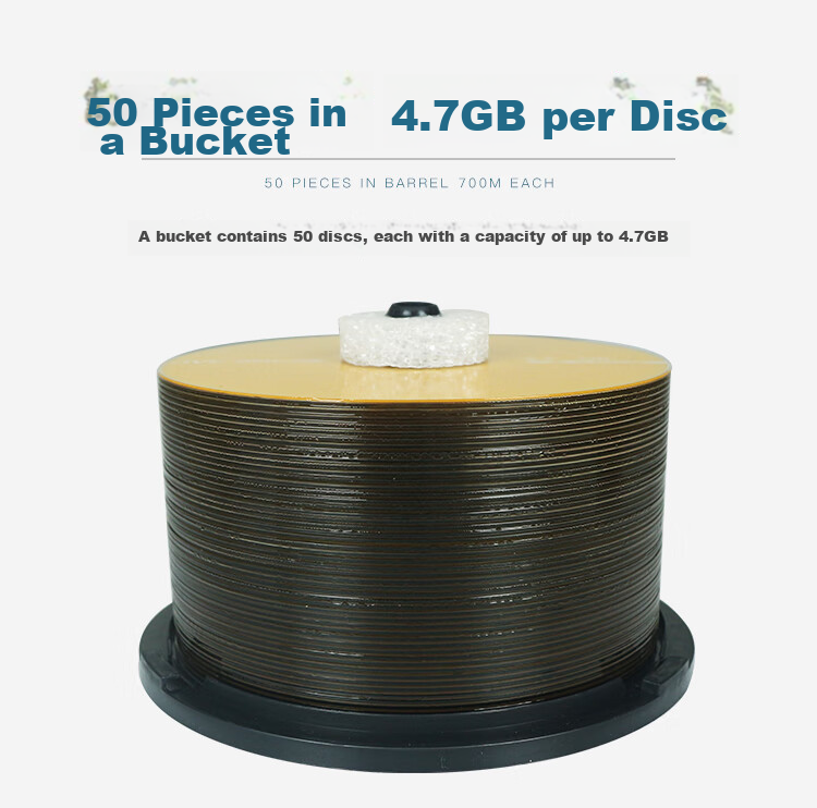 JVC DVD-RW Reusable Erasable Discs, 4x Speed, 4.7GB Capacity, Blank Discs, Recording Discs, 50 Pieces Per Tube 3