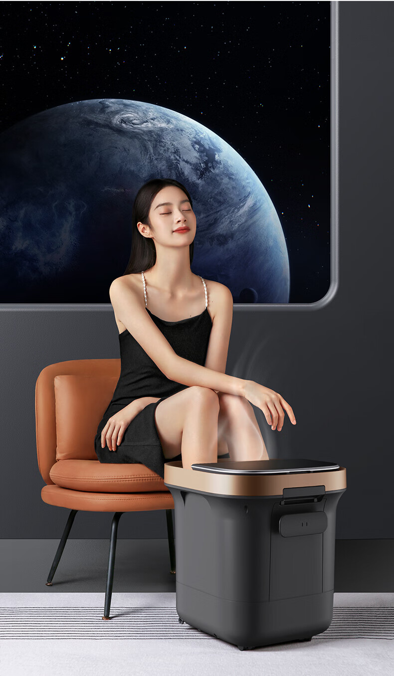 HITH Star Foot Soaking Tub with Automatic Temperature Control Heating Massage Foot Bath Basin Intelligent Sterilization Foot Washing Bucket for Over-Knee And Small Square Stool, Gift for Elders Parents [Mid-Autumn Festival Gift] 15