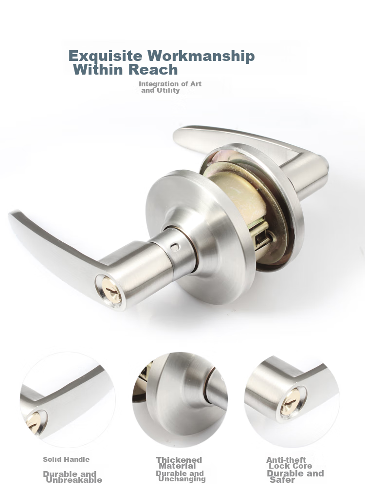 BLOSSOM Spherical Door Lock, Interior Room Door Lock, Wooden Door Bedroom Door Handle Lock, JD201B Grade Lock Cylinder 7