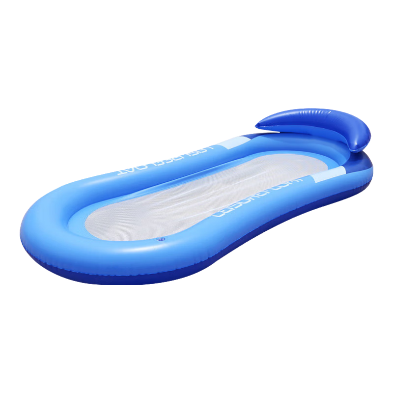 Adandyish Inflatable Backrest Float, Drainage Surfing Float, Sand Bed Mesh Lounge Chair, Surfing Water Board, Children's Toy, Sky Blue