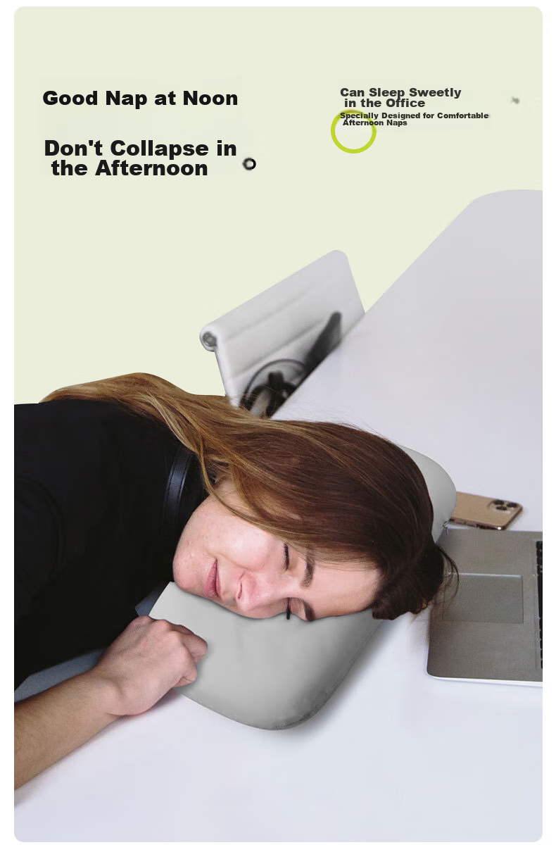 J.Sir Nap Pillow, Small Pillow, Hugging Pillow, Office Nap Aid, Backrest, Portable Travel Car Pillow, Student Prone Sleeping Pillow 4