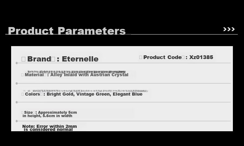 Eternelle French Eternal European Retro Iris Brooch, High-End Jewelry for Women, Austrian Crystal Corsage 3