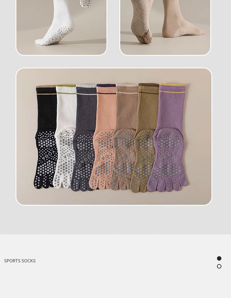 XUEXIMAN Yoga Compression Sports Socks for Women, Mid-Calf Fitness Socks, Professional Running Jump Rope Long Compression Socks, Yoga Calf Socks 11
