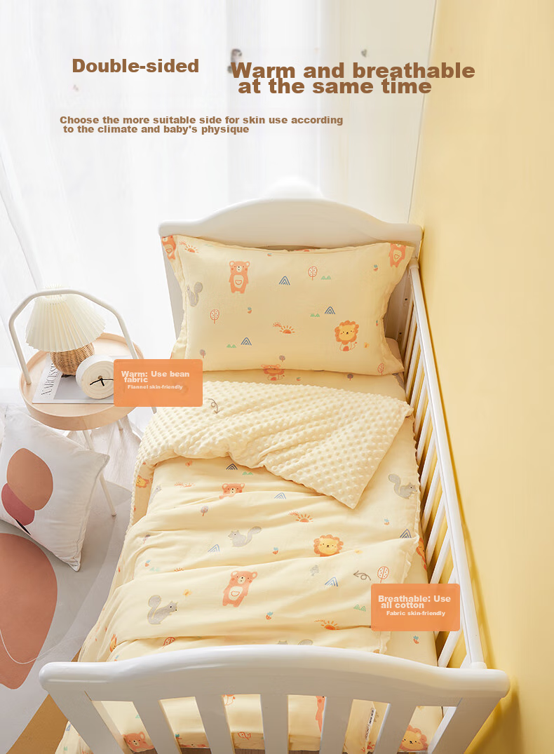 BEYONDHOME BABY Infant Class A 50% Soy Fiber Quilt Pure Cotton Spring and Autumn Quilt Kindergarten Blanket Panda Tuan Tuan 120*150cm 4