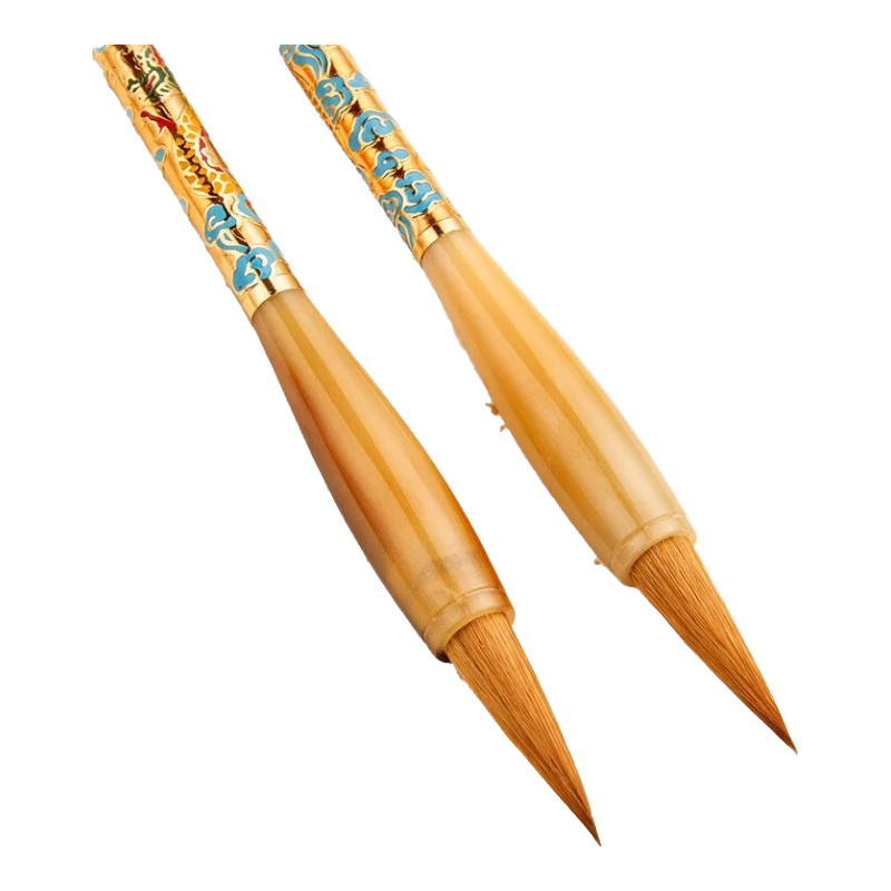 Liupintang Calligraphy Brush Pure Wolf Hair High-Quality Professional Brush for Beginners And Advanced Users Gift Box Huzhou Chinese Painting Premium Medium-Sized Mixed Hair Graduation Yin Yan Nia