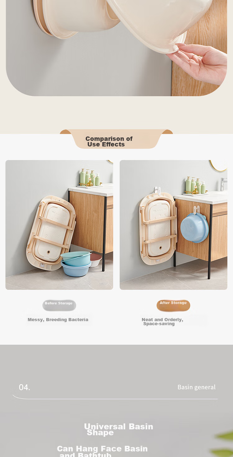 Ecoco Bathroom Sink Organizer with Hooks, No Drilling Required Storage Rack for Washbasin E24103 5