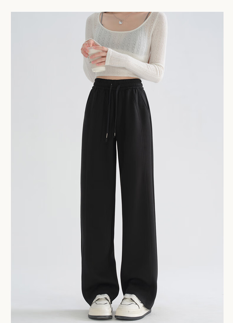 Borui Women's Casual Pants 50% Off 2026 New Spring Autumn Straight Loose Sports Sweatpants 23
