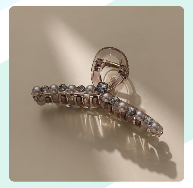 CHIMERA Large Hair Claw Clip for Thick Hair, Back Head Updo Shark Jaw Clip, Big Hair Clamp Hair Accessory for Women, Birthday Gift 9
