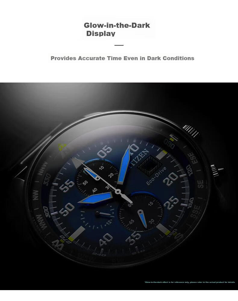 CITIZEN Watch for Men, Japanese And Korean Style, Eco-Drive, Three-Dial Black Face, Date Display, Steel Band, Business Style, Gift for Boyfriend, CA0690-88E 8