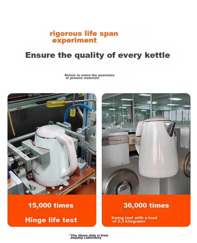 Joyoung Electric Kettle, Double-Layer Anti-Scalding 304 Stainless Steel, Large Capacity Household Water Boiler without Glue, K15-F626 8