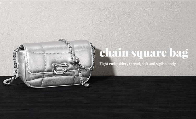 Mood New Versatile Chain Crossbody Bag, Light Luxury Niche High-End Exquisite Commuter Underarm Bag, Birthday Gift for Wome 2