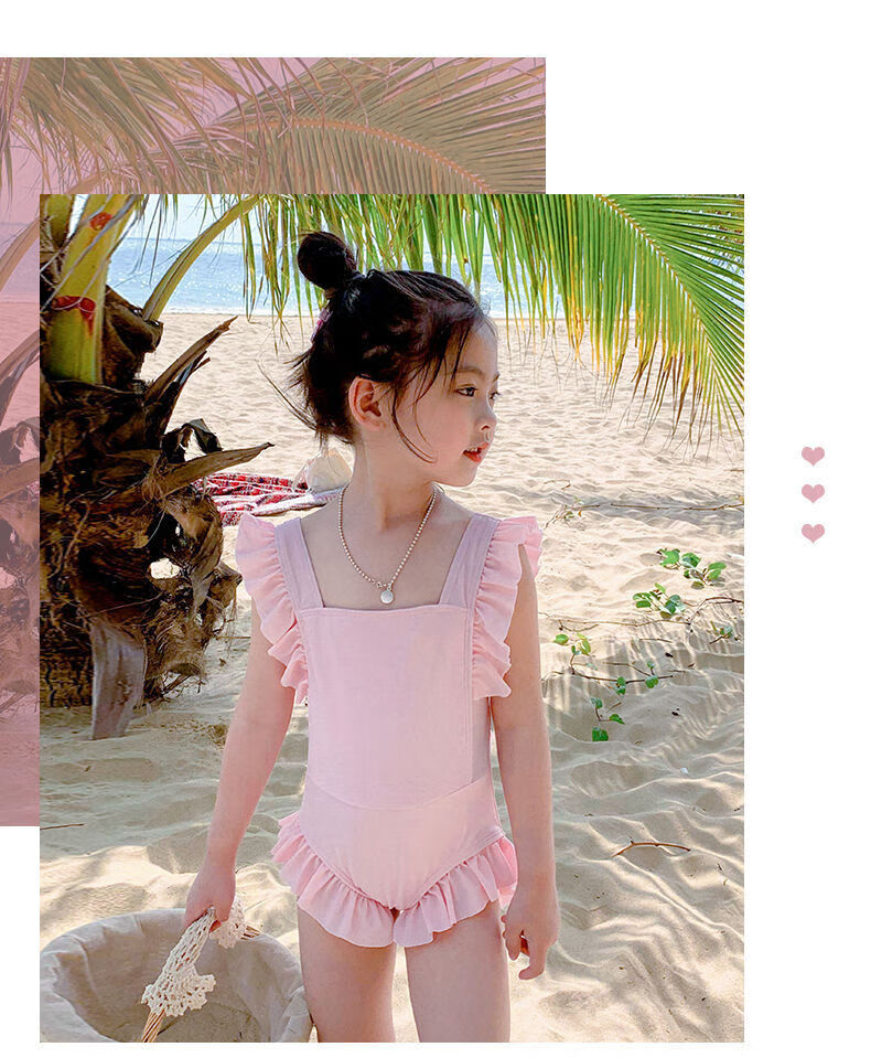 Yuke Children's And Infant Swimsuit, Toddler Quick-Dry One-Piece Swimwear Set with Bow Tie Design, Size 120 10