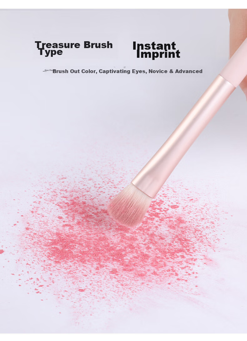 Dongyiyanxuan New Year Gift Set of 5 Wool Eyeshadow Brushes for Eye Details, Blending, Under-Eye Bags, And Concealing 5