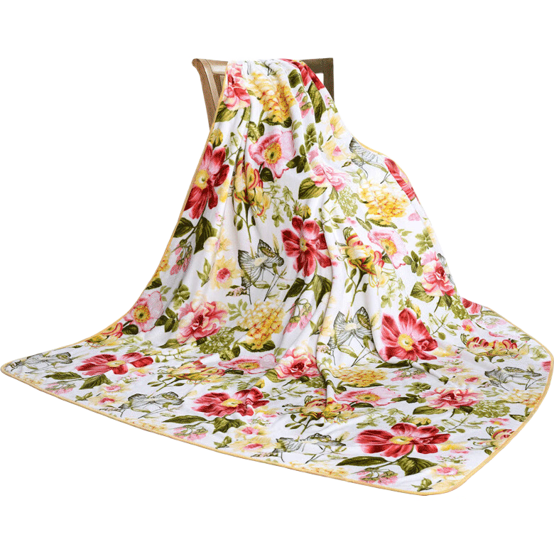 FUANNA Home Textile Blanket, Flannel Throw, Nap Blanket, Air Conditioning Blanket, All-Season Throw, Zuoyan Huakai 1.8*2m